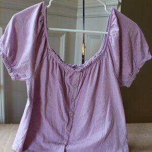 American Eagle Light Purple & Blue Tops Bundle